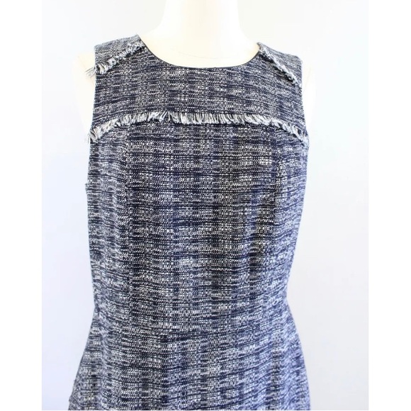 J. Crew Tweed Dress with Fringe Hem - Picture 3 of 6